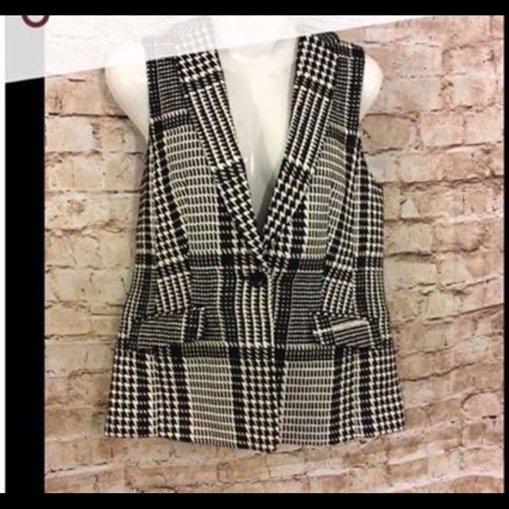 Houndstooth vest from Talbots
